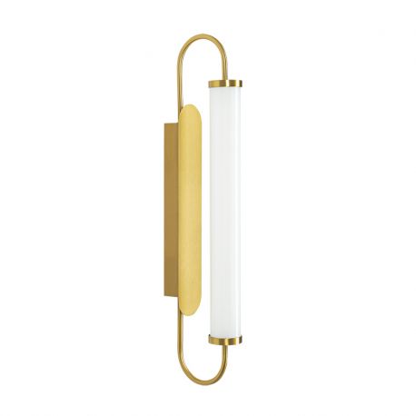 Aplice, corpuri de iluminat pentru pereti - Aplica de perete LED, Sticla Verticala, MILKY GLASS, ZB-25152