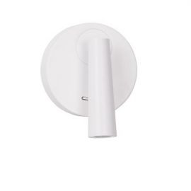 Aplice, corpuri de iluminat pentru pereti - Aplica cu Spot LED directionabil stil minimalist TICO alba, NVL-9695146