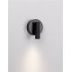 Aplice, corpuri de iluminat pentru pereti - Aplica cu Spot LED directionabil stil minimalist TICO negru, NVL-9695147