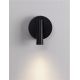 Aplice, corpuri de iluminat pentru pereti - Aplica cu Spot LED directionabil stil minimalist TICO negru, NVL-9695147