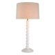 Lampa de masa LUX, Lemn, Tesatura, Alb, Massimo, 119673 HZ