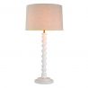 Lampa de masa LUX, Lemn, Tesatura, Alb, Massimo, 119673 HZ