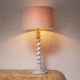 Veioze - Lampa de masa LUX, Lemn, Tesatura, Alb, Massimo, 119673 HZ