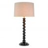 Lampa de masa LUX, Lemn, Tesatura, Negru, Massimo, 119672 HZ