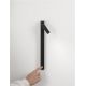 Aplice, corpuri de iluminat pentru pereti - Aplica cu Spot LED directionabil moderna TONDO negru, NVL-9540274