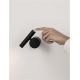 Aplice, corpuri de iluminat pentru pereti - Aplica cu Spot LED directionabil stil minimalist CICLO negru, NVL-9540283