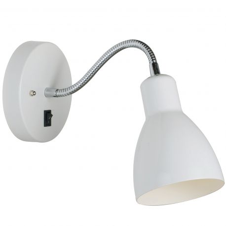 Aplice cu Spot - Aplica de perete cu intrerupator Cyclone alb, 2512741001 NL