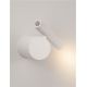 Aplice, corpuri de iluminat pentru pereti - Aplica cu Spot LED directionabil stil minimalist CICLO alba, NVL-9540284