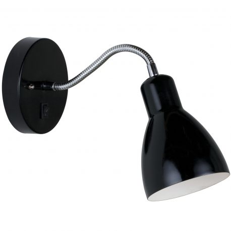 Aplice cu Spot - Aplica de perete cu intrerupator Cyclone negru, 2512741003 NL