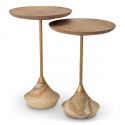 Set de 2 masute design LUX Onyx, Lemn, Puglia, 119346 HZ