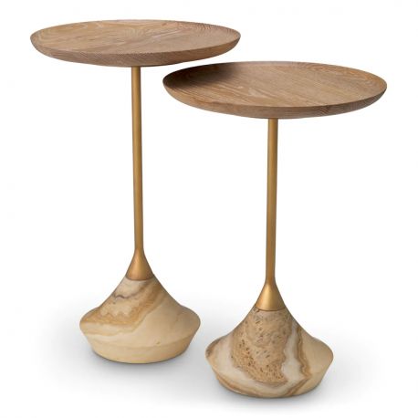 Masute Living - Set de 2 masute design LUX Onyx, Lemn, Puglia, 119346 HZ