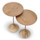 Masute Living - Set de 2 masute design LUX Onyx, Lemn, Puglia, 119346 HZ