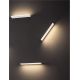 Aplice, corpuri de iluminat pentru pereti - Aplica LED stil ambiental PABLO alba L-40cm, NVL-9060257
