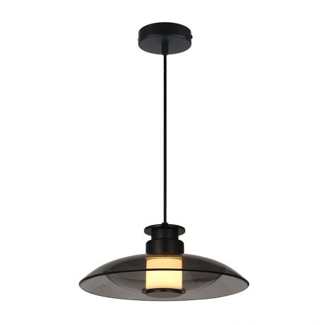 Pendule, Lustre suspendate - Lustra Suspendata LED, Ambientala, Sticla Fumurie, 10W, ZB-25142