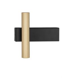 Aplice, corpuri de iluminat pentru pereti - Aplica Spot LED stil minimalist PARON negru/auriu, NVL-9060242