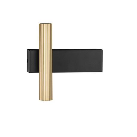 Aplice, corpuri de iluminat pentru pereti - Aplica Spot LED stil minimalist PARON negru/auriu, NVL-9060242
