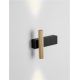 Aplice, corpuri de iluminat pentru pereti - Aplica Spot LED stil minimalist PARON negru/auriu, NVL-9060242