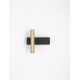 Aplice, corpuri de iluminat pentru pereti - Aplica Spot LED stil minimalist PARON negru/auriu, NVL-9060242