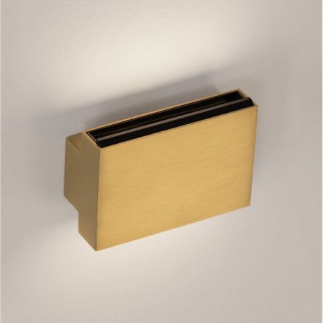 Aplice, corpuri de iluminat pentru pereti - Aplica LED iluminat ambiental Up & Down OTI aurie, NVL-9695164