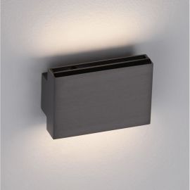 Aplice, corpuri de iluminat pentru pereti - Aplica LED iluminat ambiental Up & Down OTI nickel negru, NVL-9695165