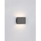 Aplice, corpuri de iluminat pentru pereti - Aplica LED iluminat ambiental Up & Down OTI nickel negru, NVL-9695165