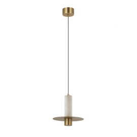 Pendul LED, 7W, 3000K, ALABASTER- BRONZE, ZB-2549
