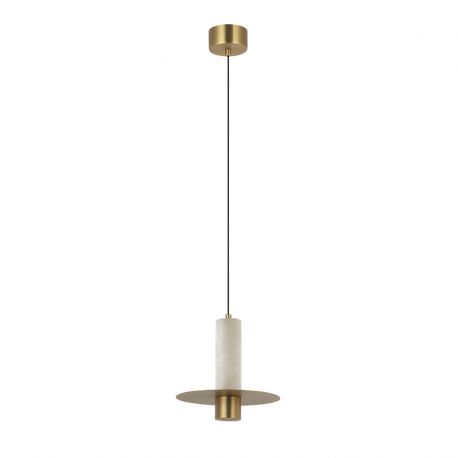 Pendule, Lustre suspendate - Pendul LED, 7W, 3000K, ALABASTER- BRONZE, ZB-2549