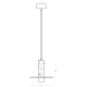 Pendule, Lustre suspendate - Pendul LED, 7W, 3000K, ALABASTER- BRONZE, ZB-2549