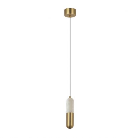 Pendule, Lustre suspendate - Pendul LED, 7W, 3000K, ALABASTER- BRONZE, ZB-2545