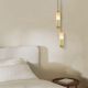 Pendule, Lustre suspendate - Pendul LED, 7W, 3000K, ALABASTER- BRONZE, ZB-2545