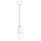 Pendule, Lustre suspendate - Pendul LED, 7W, 3000K, ALABASTER- BRONZE, ZB-2545