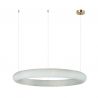 Lustra LED, Design Circular, 64cm, ALABASTER- BRONZE, ZB-2544