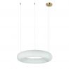 Lustra LED, Design Circular, 34cm, ALABASTER- BRONZE, ZB-2542