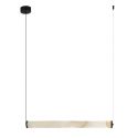 Lustra LED, Design Liniar, ALABASTER- BLACK, ZB-2538