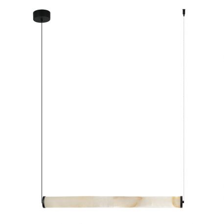 Pendule, Lustre suspendate - Lustra LED, Design Liniar, ALABASTER- BLACK, ZB-2538