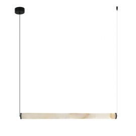 Pendule, Lustre suspendate - Lustra LED, Design Liniar, ALABASTER- BLACK, ZB-2539