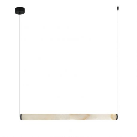Pendule, Lustre suspendate - Lustra LED, Design Liniar, ALABASTER- BLACK, ZB-2539