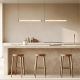 Pendule, Lustre suspendate - Lustra LED, Design Liniar, ALABASTER- BLACK, ZB-2539