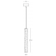 Pendule, Lustre suspendate - Lustra Suspendata LED, 15W, ALABASTER- BLACK, ZB-2540