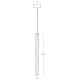 Pendule, Lustre suspendate - Lustra Suspendata LED, 20W, ALABASTER- BLACK, ZB-2541