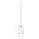 Pendule, Lustre suspendate - Pendul LED, CHAMPAGNE GLASS-BLACK, ZB-2532