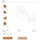 Scaune - Scaun design LUX, Metal, Piele Sintetica 4162