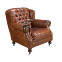 Fotoliu design italian, Piele Naturala, Chesterfield 5156