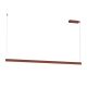 Pendule, Lustre suspendate - Lustra LED, Design Liniar, 32W 3000K SANDY BRICK RED, ZB-2557