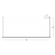 Pendule, Lustre suspendate - Lustra LED, Design Liniar, 42W 3000K SANDY BLACK, ZB-2558