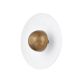 Aplice, corpuri de iluminat pentru pereti - Aplica de perete sau tavan LED, Noah C1814-PBR/GSW-CE HVL