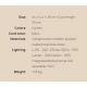 Aplice - Aplica de perete LED exterior, IP65, CHARLOTTE Corten