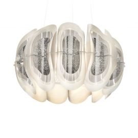 Candelabre, Lustre - Lustra suspendata LED Fiordlys Round Silver