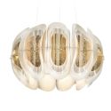 Lustra suspendata LED Fiordlys Round Gold