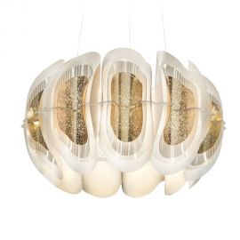 Candelabre, Lustre - Lustra suspendata LED Fiordlys Round Gold